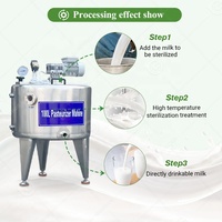Mini Machine de Pasteurisation Flash pour Jus de Pomme, Œufs Liquides et Crème Glacée, Capacités 500 et 200 Litres