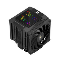 Pour boîtier d'ordinateur Royal Knight 120 Digital Black, radiateur refroidi par air, ventilateurs à roulement S-FDB, haute performance de refroidissement en cuivre et aluminium