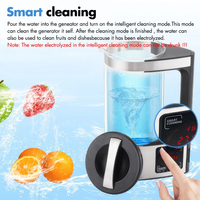 PUREFLOW Großer LED-Bildschirm 2000ML 2000PPB Elektrolytische Heizung Arbeitsplatten-Wasserstoffgenerator für die Küche