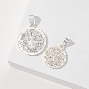 Design religieux argent haute qualité 18K or Saint Jude pendentif Zircon artisanat Twisted Fates luxe quotidien porter dernier - Product Image 1