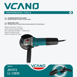Smerigliatrice Angolare Cordless VCANO di Grado Industriale, 850W, Motore a Spazzole, 3000-11000 RPM, Mini Macchina Elettrica per Levigatura con Interruttore a Paletta - Product Image 2