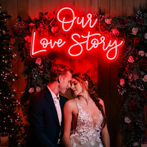 Letreros de Luz LED de Acrílico con Diseño Personalizado de Historias de Amor, Logotipo Personalizado, Diseño Gratuito, Entrega Rápida para Bodas, Cumpleaños, Hogar, para Vendedores de Etsy - Product Image 1
