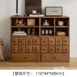 Living Room Cabinet Bedside Storage Cabinet Wooden <b>Drawer</b> Unit With Eight <b>Small</b> <b>Drawers</b> And One Large <b>Drawer</b> For Home Use - Product Image 4