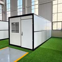Maison conteneur préfabriquée moderne et respirante de 20 pieds avec évier, douche, WC et séparation humide/sèche pour hôtel, bureau et usage extérieur