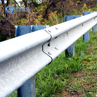 Barrière de sécurité routière industrielle anti-sable Huaan, barrière anti-choc à trois poutres, galvanisée à chaud Q235/Q355