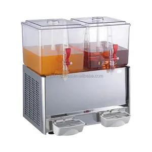 Machine réfrigérée de boissons de jus de boisson/machine de refroidisseur de distributeur de jus de 2 réservoirs/distributeur de jus d'hôtel