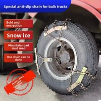 Chaînes à neige antidérapantes universelles pour pneus de camion 6.50-16 et 7.00-16, état neuf, matériau de qualité
