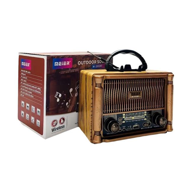 Wholesale Price 2025 M-1932Bt Super Good Retro Style Portable Desktop Speaker Am Fm 3 Band Home Radio