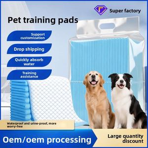 Coussinets absorbants pour animaux de compagnie en non-tissé SAP et fibres de pâte de bois, spécifiques chiens et chats, épaissis, anti-urine, forte absorption - Product Image 3