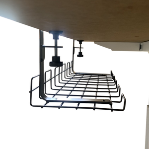 Organizador de Cables con Clip Premium, Malla de Alambre Negra, para Escritorio y Oficina, Gestión de Cables - Product Image 3