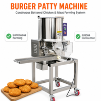 Machine industrielle de formage de galettes pour ligne de production de galettes de hamburgers surgelées dans une usine de transformation d'aliments surgelés