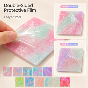 Custom 3mm Pearl Marble Acrylic <b>Sheet</b> Colorful Pattern PMMA Board for DIY Crafts Jewelry Display Signage - Product Image 3