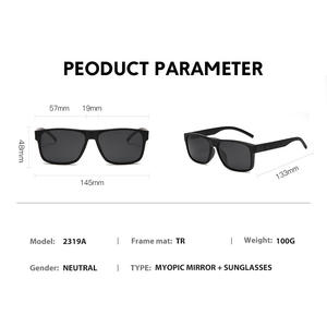 サングラスのDLC2247PC偏光ナイトビジョンクリップgafas de sol para hombre - Product Image 4