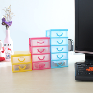 Прозрачный Настольный маленький ящик стол Шкаф для хранения пластиковый мини-косметический ящик для хранения - Product Image 3