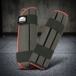 OEM/ODM Custom Made Professional MMA Muay Thai Fitness Kickboxing Gear Unique Printing Shin Pads PU Synthetic Leather Saibro/OEM - Product Image 5