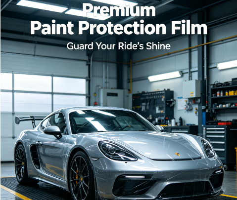 CNGfilm TPU Self Healing Sun Roof Protection Film 8.5mil Gloss 85H BOSTIK Glue UV 99% IR 90% Rejection Hydrophobic 1.52x15m Roll