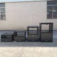 Empilable pour éviter les chutes 19 pouces 19 "2U 4U 6U 8U 10U DJ ATA antichoc AMP Rack Flight Road Transport Case