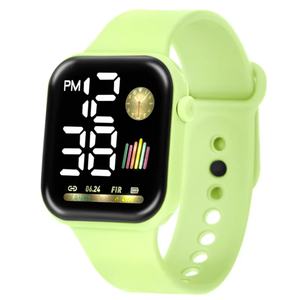 นาฬิกาอิเล็กทรอนิกส์ LED ทรงสี่เหลี่ยมสำหรับคู่รักชายและหญิงเทรนด์แฟชั่นแบบลำลอง - Product Image 2