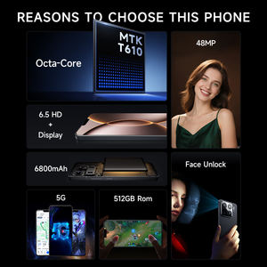 Nuovo all'ingrosso 5G Smart telefono cellulare robusto sbloccato con risoluzione dello schermo HD spagnolo lingua operativa a basso prezzo - Product Image 3