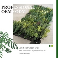 Panneau mural végétal artificiel en treillis métallique de qualité supérieure, jardin vertical réaliste, toile de fond végétale pour décoration intérieure et extérieure commerciale