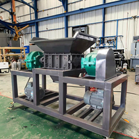 Trituradora de Doble Eje Resistente al Desgaste, Máquina Industrial para Triturar Residuos Sólidos, para Procesamiento de Chatarra, Vehículos, Caucho, Plástico y Textiles