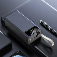 2024 Hot Gran capacidad 50000MAH USB TIPO C Banco de energía portátil con cable de salida de 10W Banco de carga y función de linterna