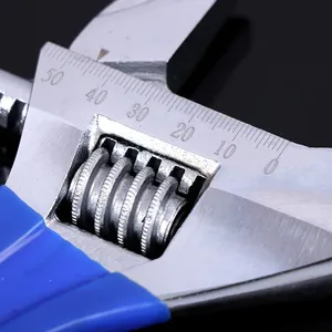 Clé à molette réglable en acier au chrome-vanadium forgé à ouverture large avec poignée courte – Outil à main - Product Image 6