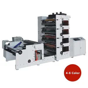 Volautomatische Hoge Snelheid 2 4 6 Kleuren Papier Cup Flexo Printmachine Papier Flexografische Printers