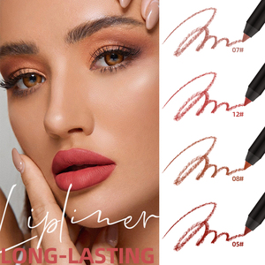 <span class=keywords><strong>Crayon</strong></span> à Lèvres Imperméable Maquillage Professionnel Longue Tenue Résistant aux Baisers Crème Marron - Product Image 2