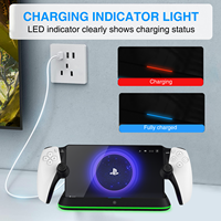 Honcam pour Playstation Portal Station de charge Portable Stand Charger Station Holder Base pour PS Portal Game Console