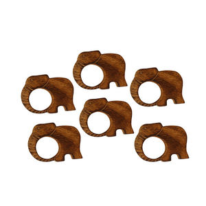 Elephant <b>Wood</b> <b>Napkin</b> <b>Ring</b> Handmade <b>Napkin</b> <b>Ring</b> for Wedding Dinner Parties, Dining Room, Family Gathering and Special Occasion - Product Image 1