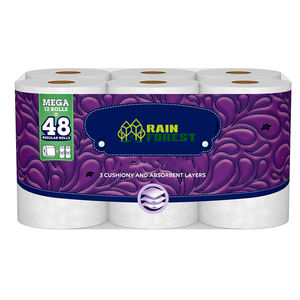 Papel Higiénico Personalizado al por Mayor de 2, 3 y 4 Capas, Papel Higiénico Suave con Relieve, 100% Pulpa Virgen, Rollo de Papel Higiénico Sanitario - Product Image 1