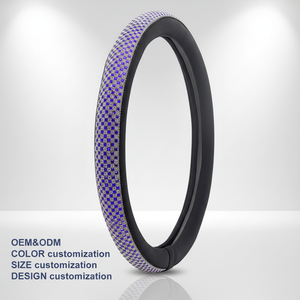 Housse de <span class=keywords><strong>volant</strong></span> en cuir scintillante à trois branches avec base antidérapante pour une sécurité et un style améliorés au <span class=keywords><strong>volant</strong></span> - Product Image 3