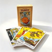 Fabricant de cartes Oracle haut de gamme personnalisées avec estampage à chaud argenté, bords dorés, impression vernie mate, jeu de divination