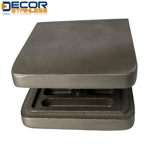 Outils et quincaillerie de la marque DECOR, pince à verre en acier inoxydable 316 haute résistance, type <span class=keywords><strong>D</strong></span>, dos <span class=keywords><strong>rond</strong></span> - Product Image 2