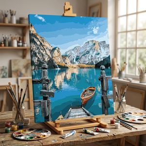 Venta Directa de Fábrica, Kit de <span class=keywords><strong>Pintura</strong></span> por Números de Estilo Veneciano, Ecológico, con Lienzo de Algodón, Diseño Personalizado para el Hogar, Arte Infantil - Product Image 1