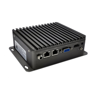 Ordinateur industriel à 4 ports série, petit format, barebone, Tiny Nuc PC J1900, 4 Go/8 Go de RAM, 256 Go SSD