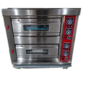 Gas 2 deck 2 tray 8 pizza commercial pizza oven