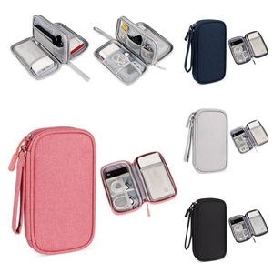 Sac de rangement pour accessoires numériques, gris, organisateur de câbles multicouches pour batterie externe, lecteur USB, écouteurs, câbles de données - Product Image 2