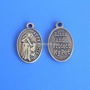 Médaille de protection des animaux de compagnie Saint François d'Assise, Saint François bénisse et protège mon animal de compagnie - Product Image 6