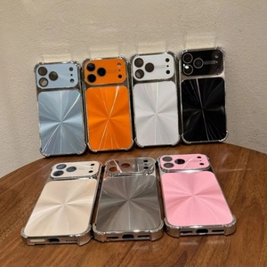 Coque de téléphone portable antichoc en électroplatine laser simple pour <span class=keywords><strong>iPhone</strong></span> 17 Pro Max 16 15 14 <span class=keywords><strong>13</strong></span> Protection des quatre coins Couverture arrière - Product Image 2