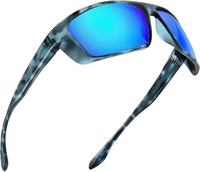Lunettes de soleil polarisées personnalisables à monture intégrale, verres miroir, protection UV400, sangle réglable, pour hommes/femmes, cyclisme, conduite