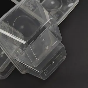 300 Stück 2 Fach 1000 ml 34 Unzen transparente Mikrowellenverpackungsbox mit Deckel transparenter Einweg-Lebensmittelbehälter