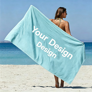 Classic Custom Cabana Stripe Cotton Beach Nautical Style <b>Large</b> Pool <b>Towel</b> - Product Image 1