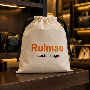 Wholesale <b>Canvas</b> Dust Cover Bag for Handbags Custom Large Cotton Dust Bag for Handbag - Product Image 2