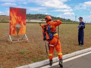 Agent moussant personnalisé bâton de mousse pistolet d'extinction d'incendie équipement de lutte contre l'incendie pistolet de lutte contre l'incendie pour pompier