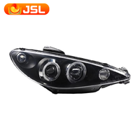 Phares Avant LED Modifiés à Lentille Type Telenovela pour Peugeot 206 (2004-2008)
