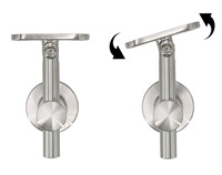 Condibe Glaszaun Satin Finish verstellbare Edelstahl Handlauf halterung