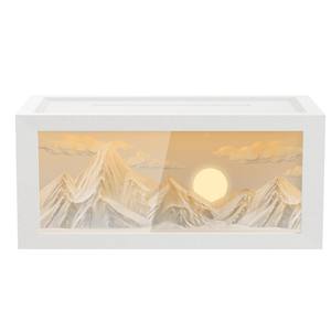 Difusor de Aromas Rizhao Jinshan, Mini Humidificador con Diseño de Montaña Dorada al Amanecer, Silencioso (30 dB), Tipo de Niebla, Enchufable, para Uso Doméstico - Product Image 1