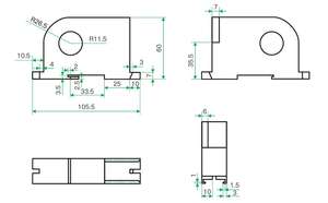Sensor de corriente eléctrica con carcasa de plástico - Product Image 2
